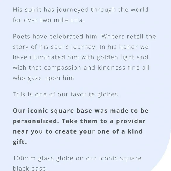 CoolSnowGlobes.com Gold Buddha Snow Globe - Picture 3 of 5